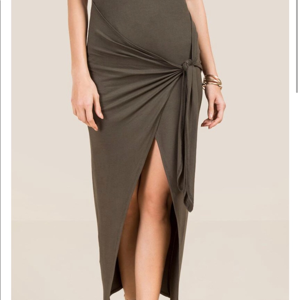 Francesca’s Blue Rain Maxi Skirt - Picture 2 of 6